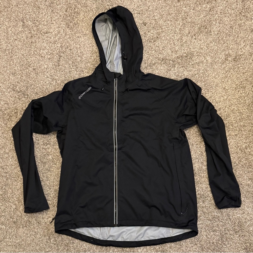 Showers Pass Cloudburst Hoodie Rain Jacket Black X-Large XL